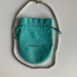 Authentic Tiffany and Co Venetian box chain necklace